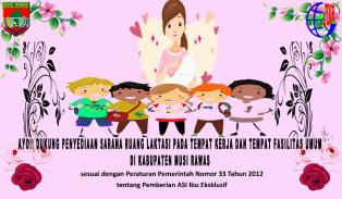 AYO DUKUNG PENYEDIAAN RUANG LAKTASI